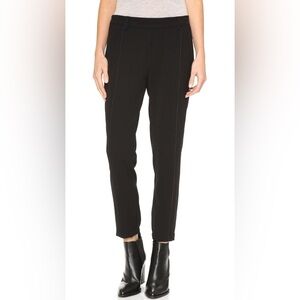 Vince. Black Relaxed Satin Pipe Trousers size XS